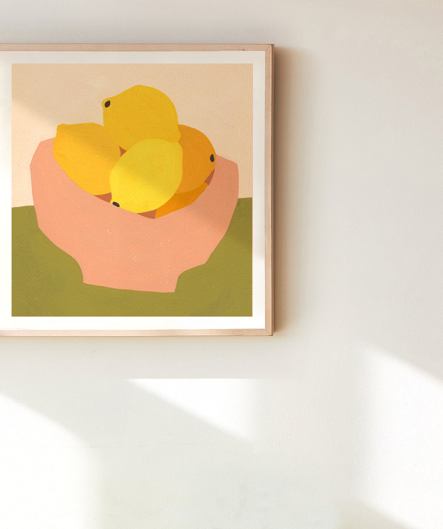 Lemons in Bowl Print