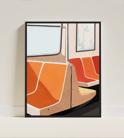 NYC Subway Seats Print