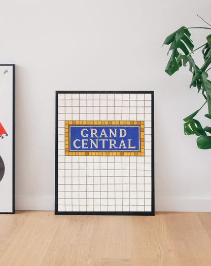 Grand Central Subway Sign Print