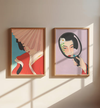 Geisha Prints Set of 2