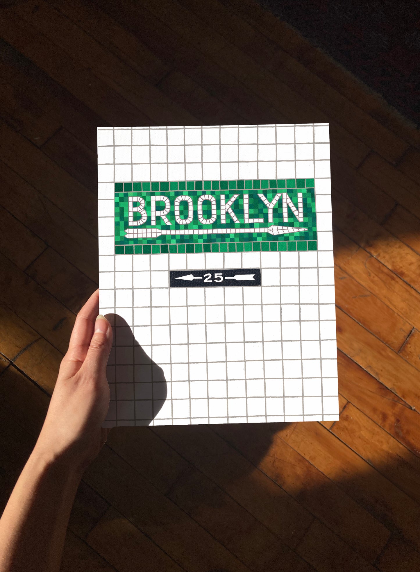 Brooklyn Subway Tile Print