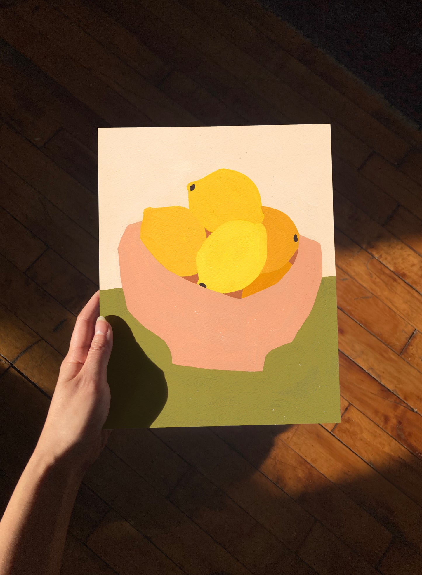 Lemons in Bowl Print