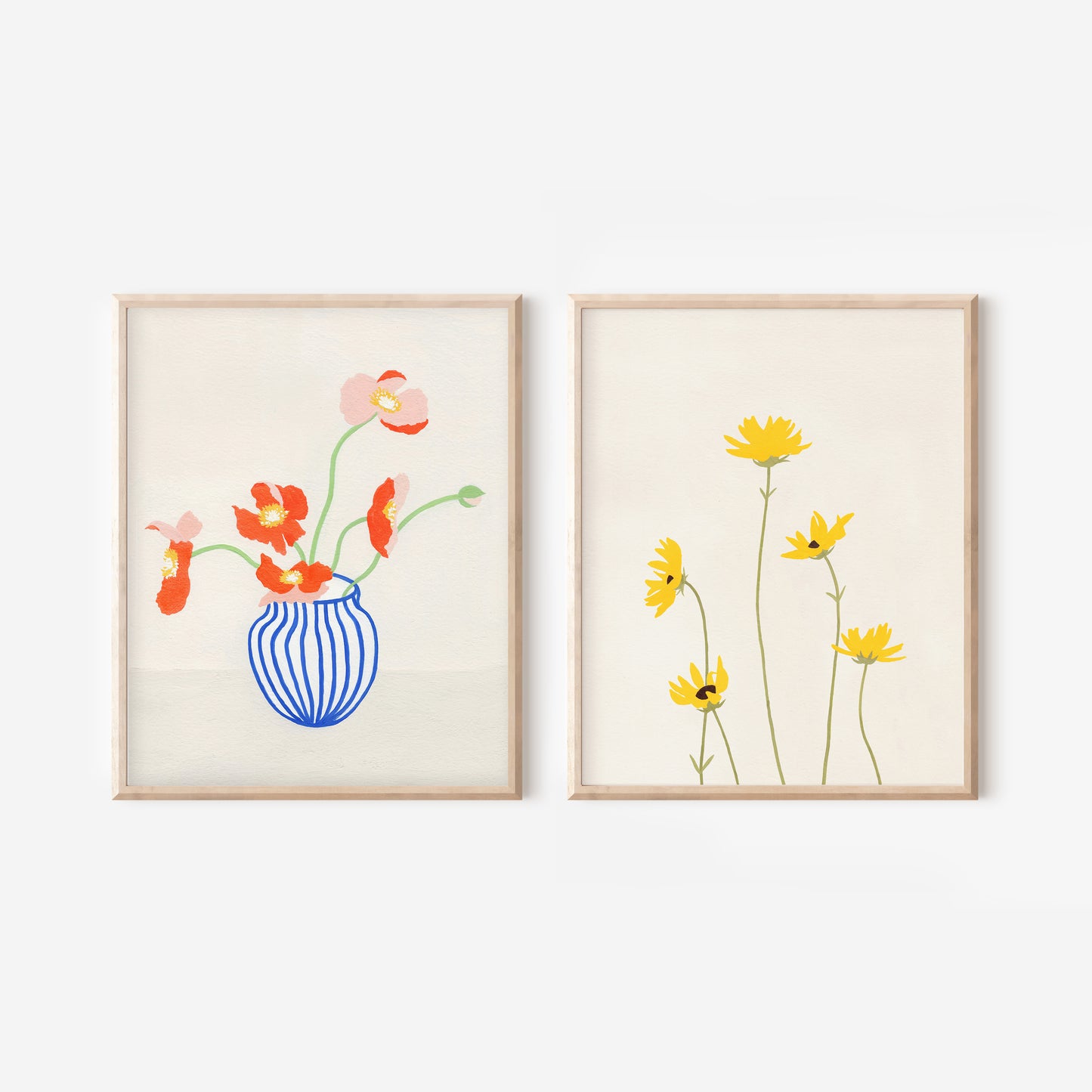 Flowers Print Set of 2