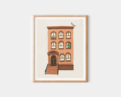 Brooklyn Brownstone Print