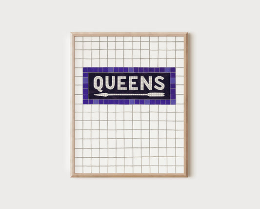 Queens Subway Sign Print