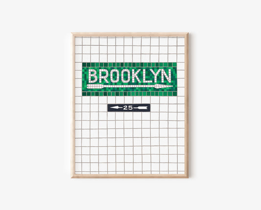 Brooklyn Subway Tile Print