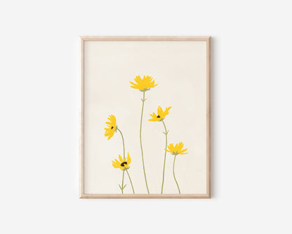 Yellow Daisies Print