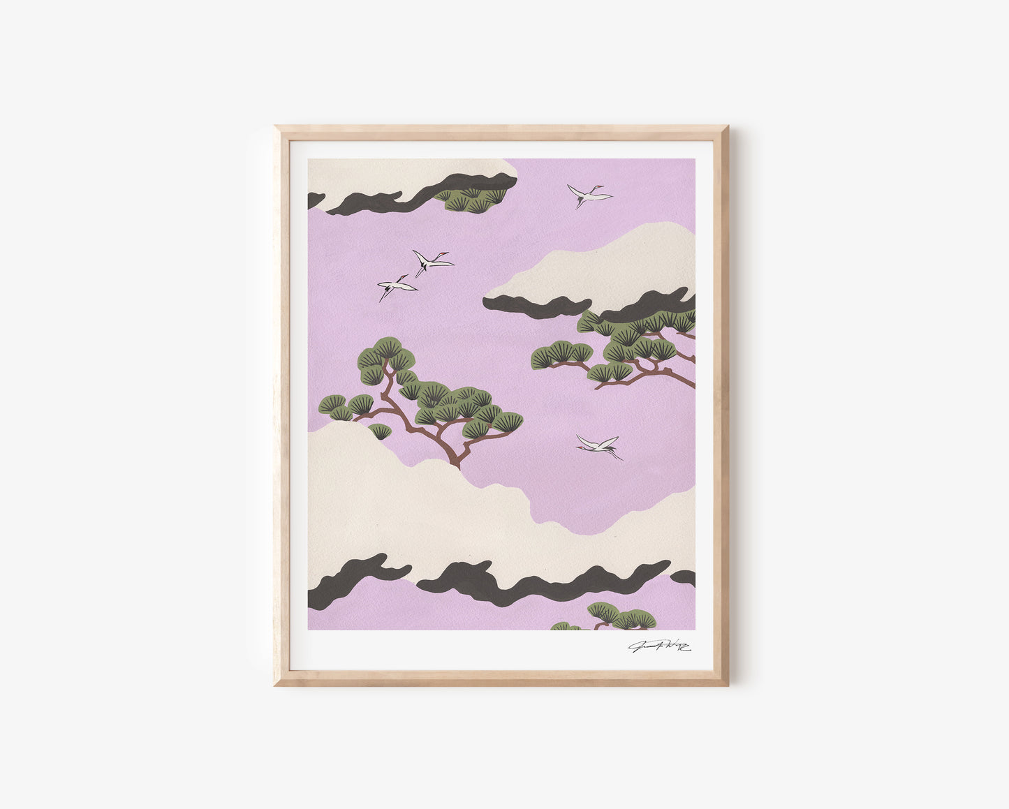 Japanese Pink Sky Print