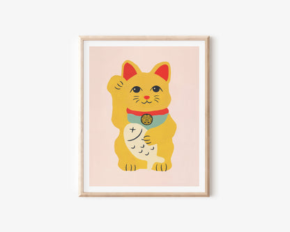 Lucky Cat Print