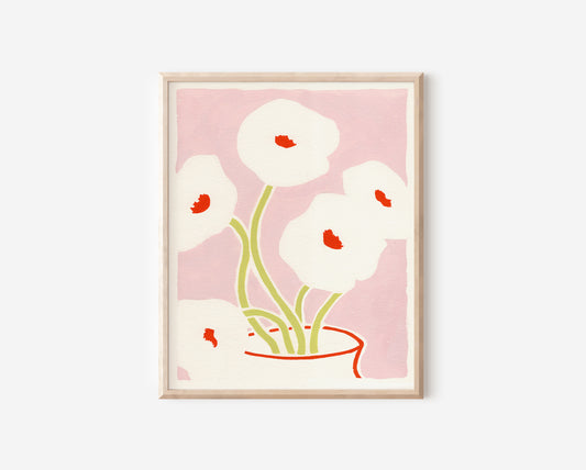 Pink Poppies Print