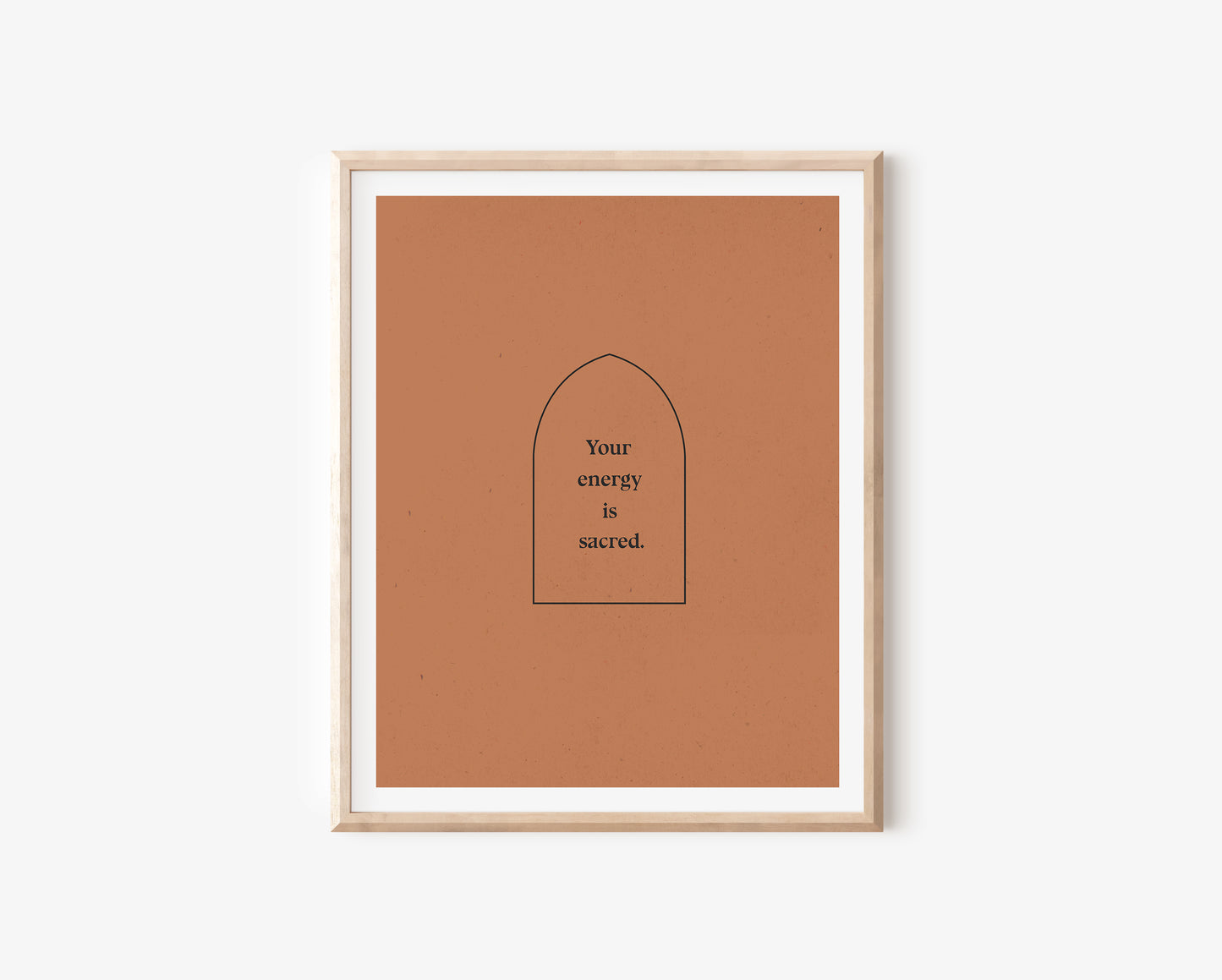 Affirmation Quote Print in Rust