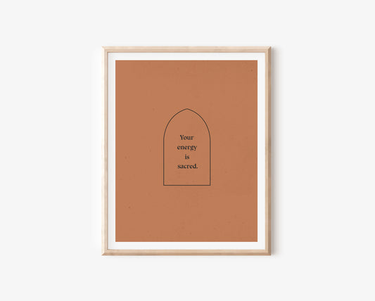 Affirmation Quote Print in Rust