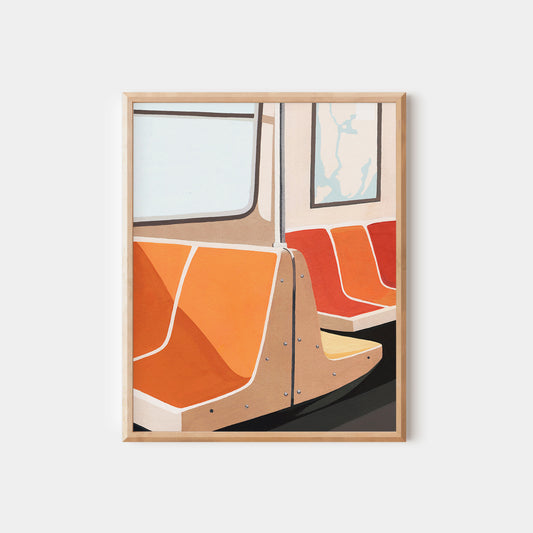 NYC Subway Seats Print