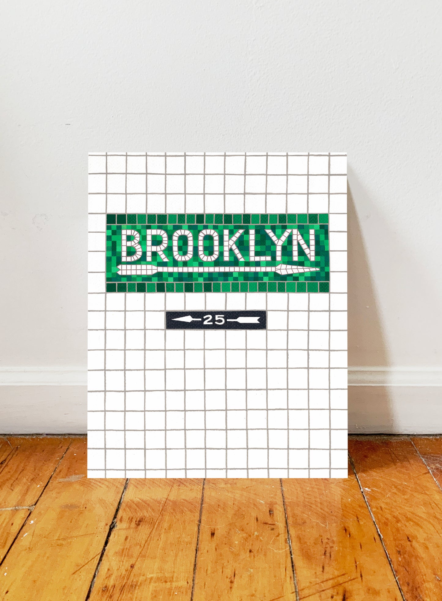 Brooklyn Subway Tile Print