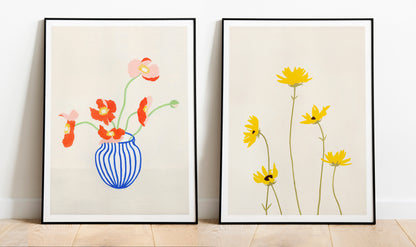 Flowers Print Set of 2