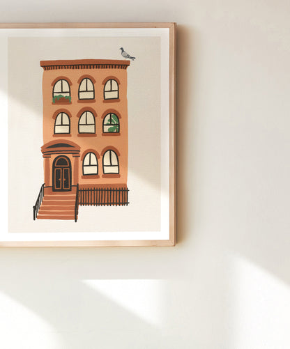 Brooklyn Brownstone Print