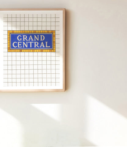 Grand Central Subway Sign Print