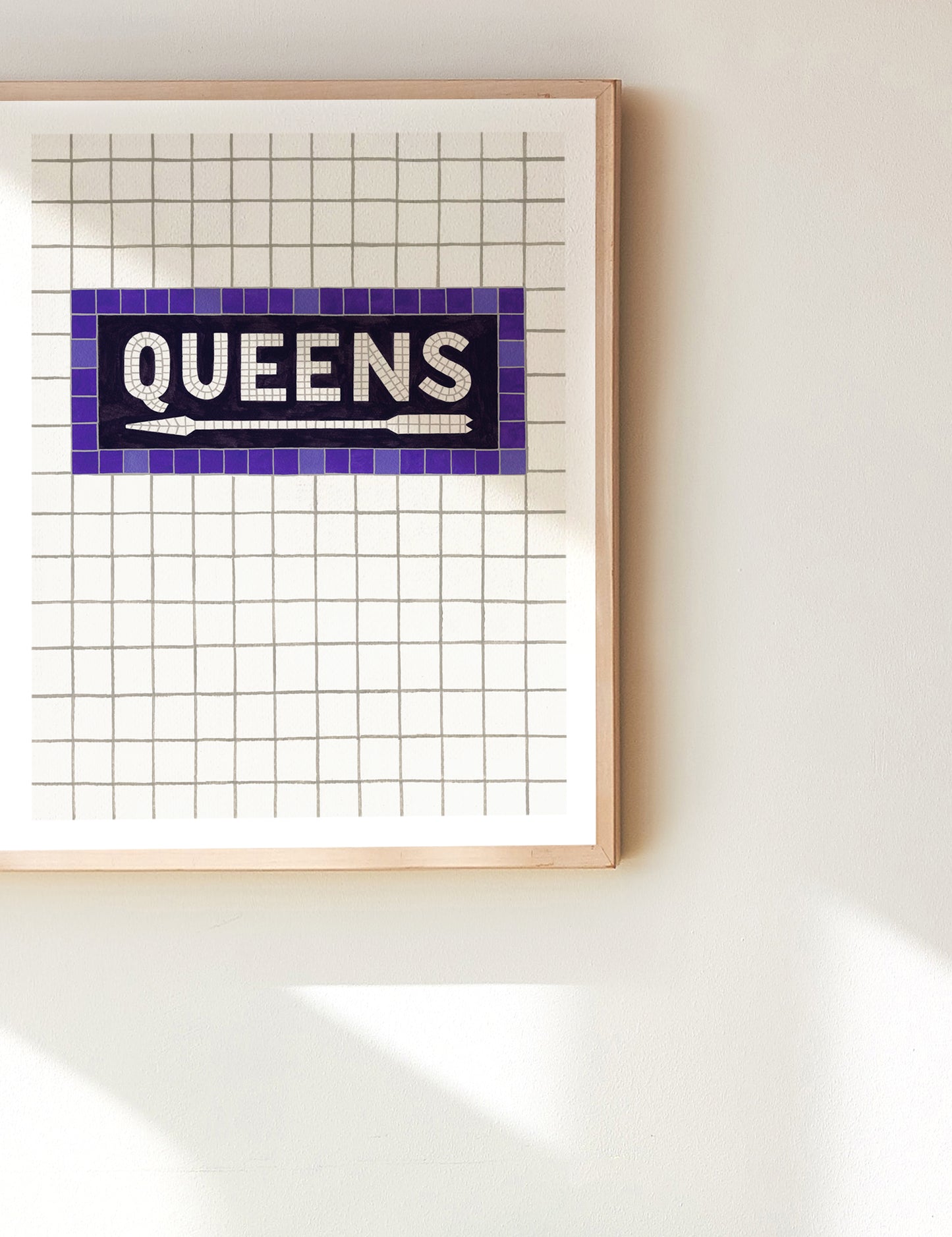 Queens Subway Sign Print