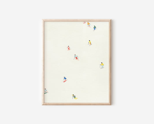 Mini Skiers Print