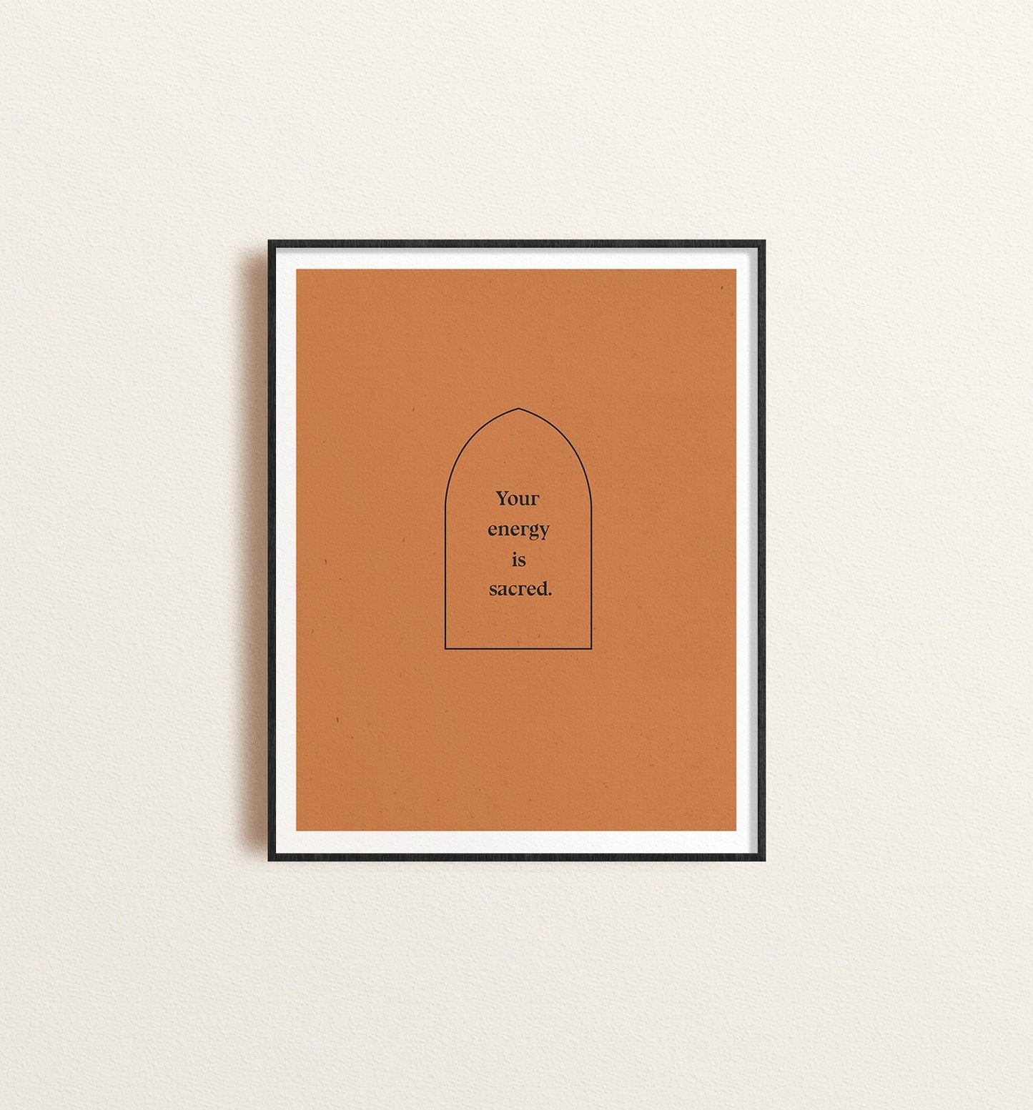 Affirmation Quote Print in Rust