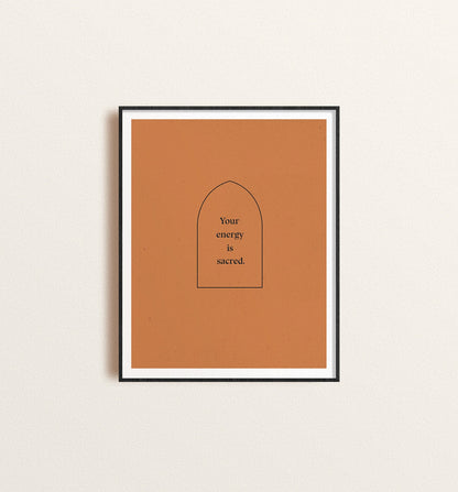 Affirmation Quote Print in Rust