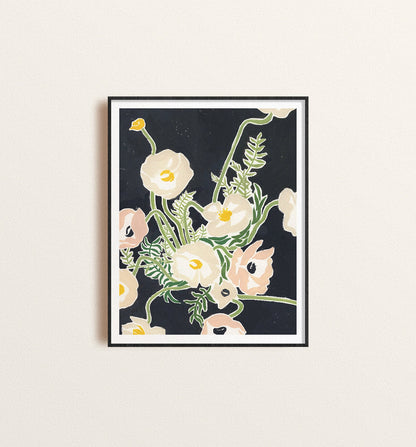 Wildflowers on Ash Print