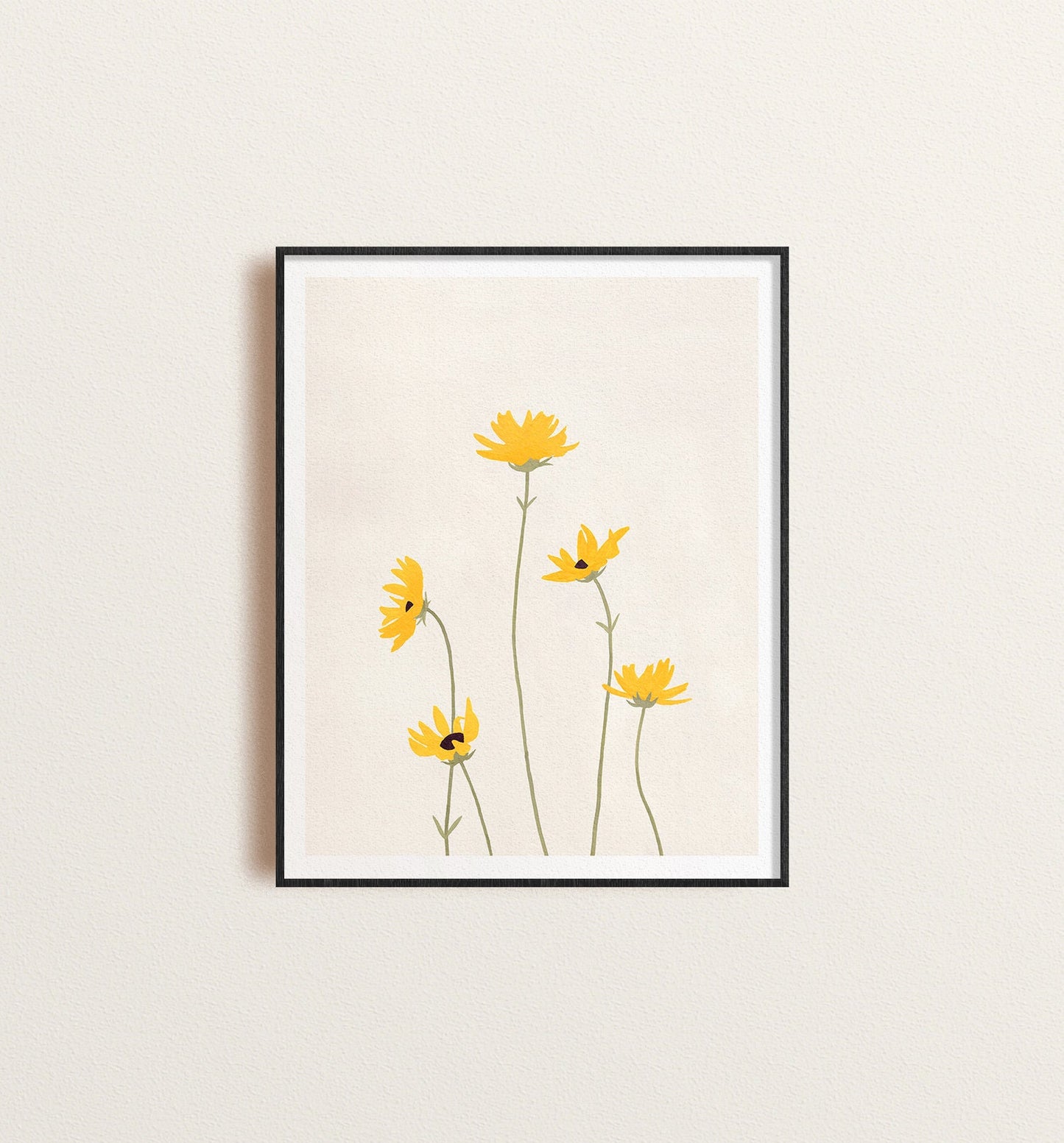 Yellow Daisies Print