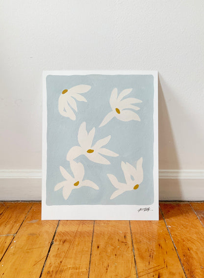 Abstract Daisies Print