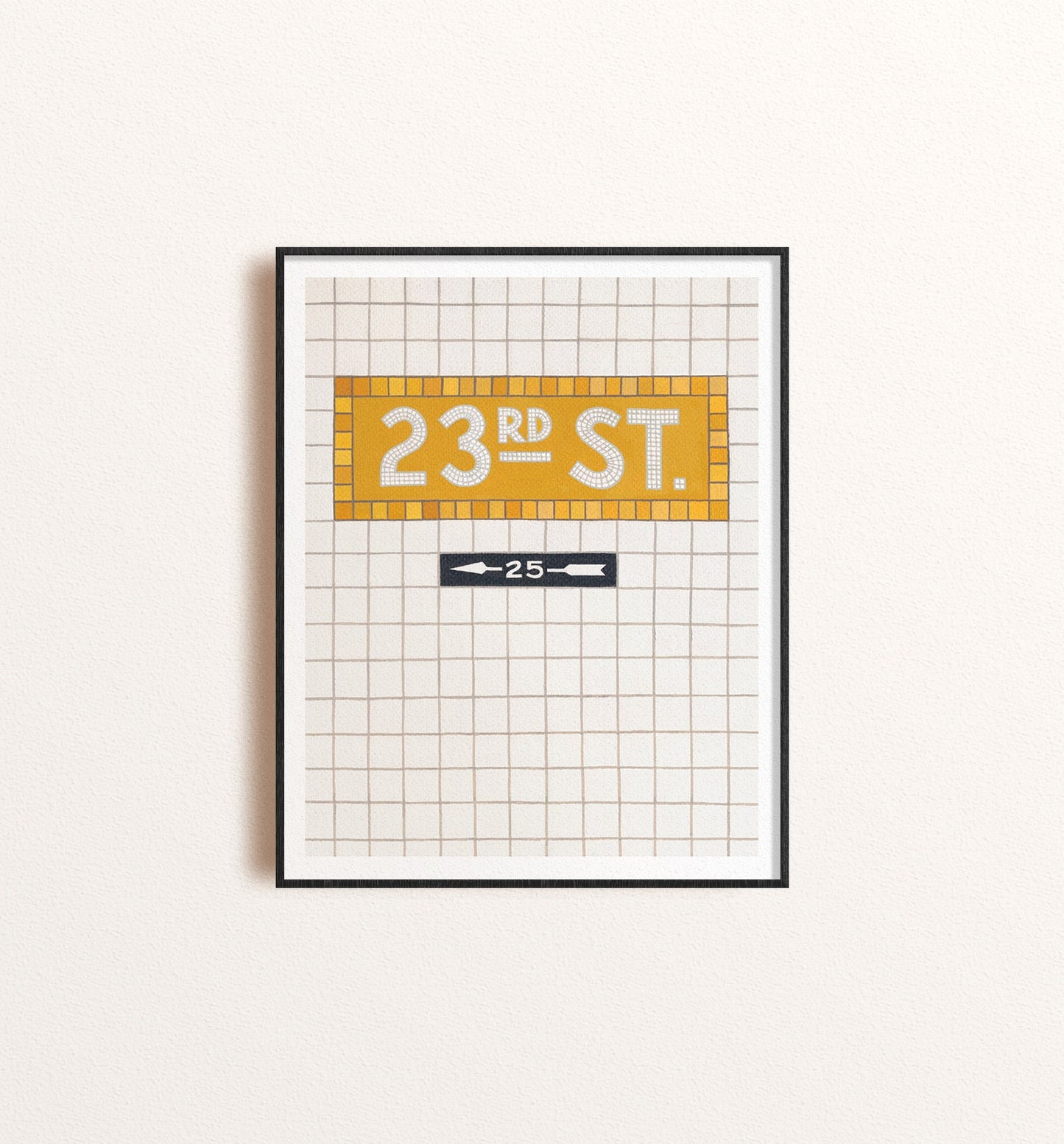 New York Subway Tile Print