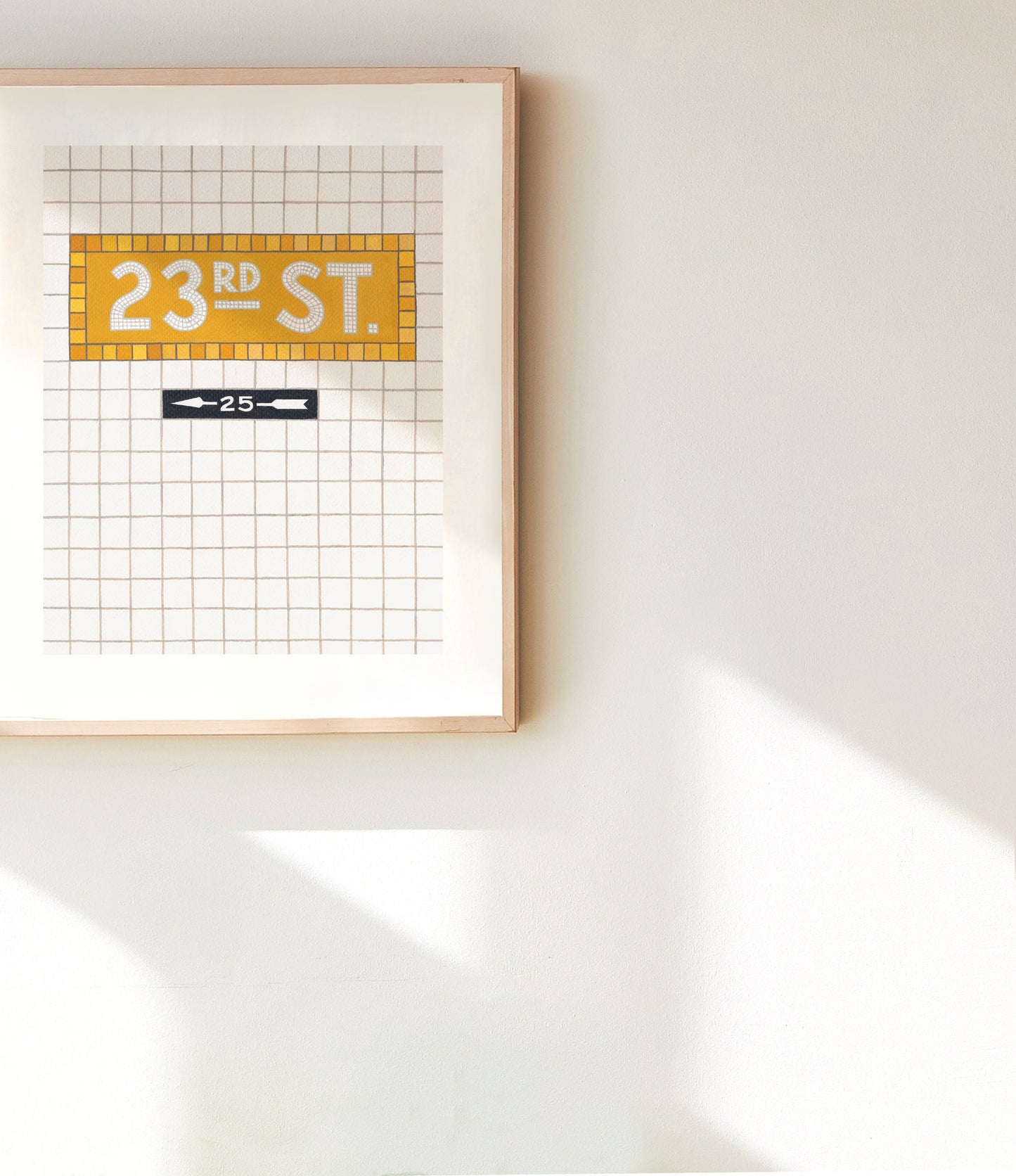 New York Subway Tile Print