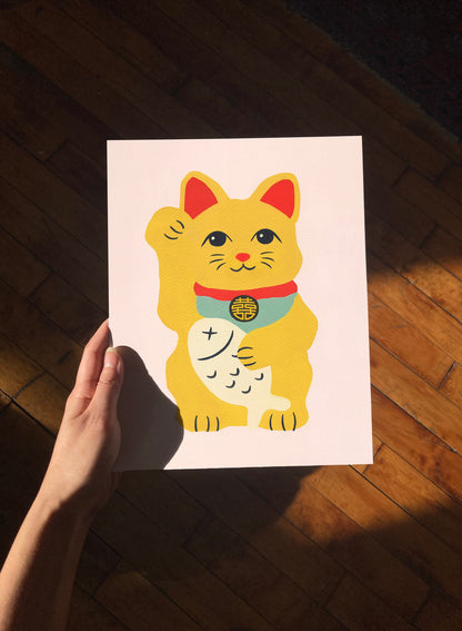 Lucky Cat Print