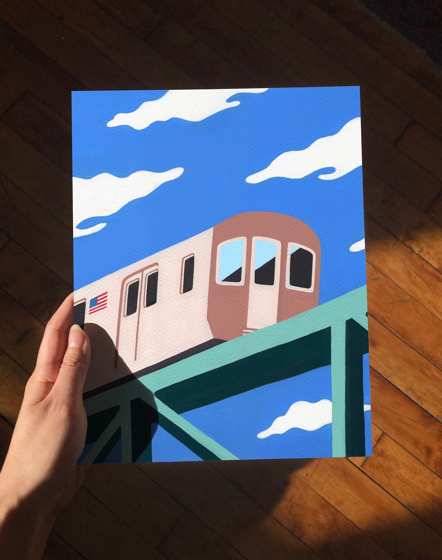 New York Subway Train Print