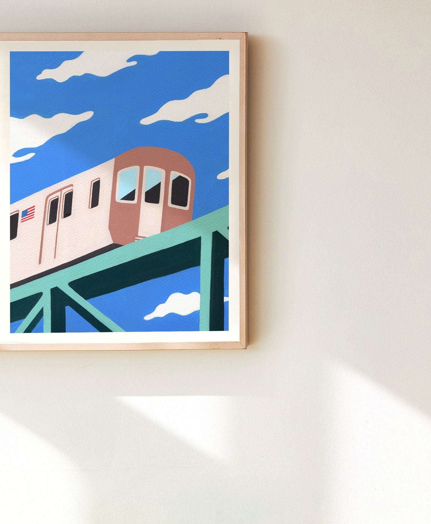 New York Subway Train Print