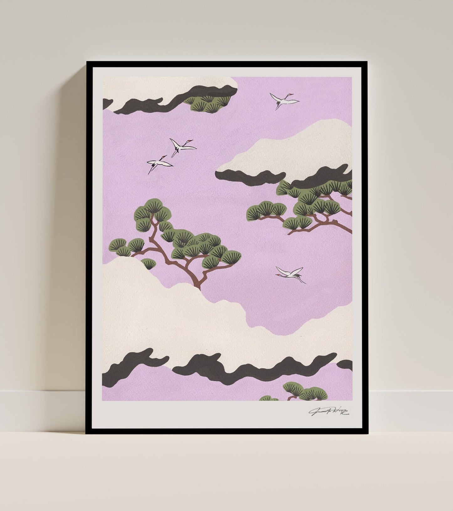 Japanese Pink Sky Print